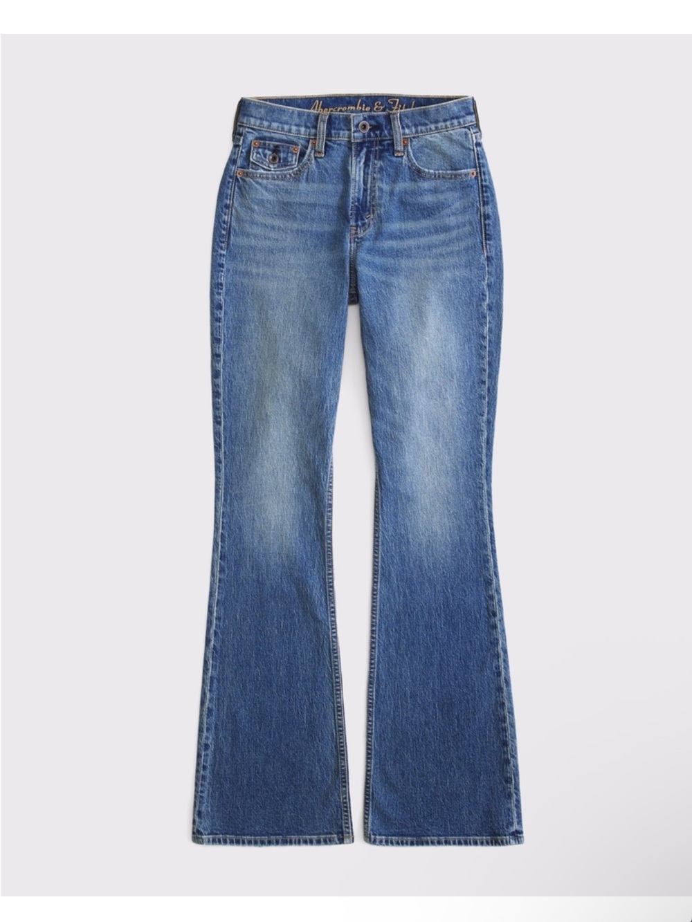 abercrombie and fitch curve love high rise bootcut jean